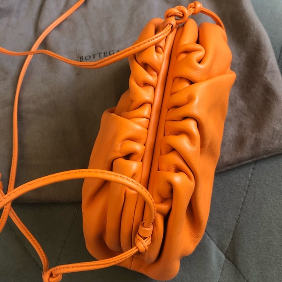 Bottega Veneta Mini Pouch in Orange - Picture 3 of 9